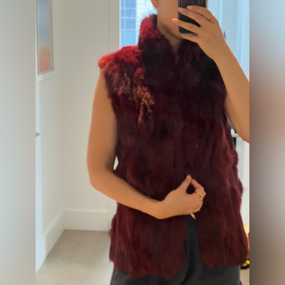 Adrienne Landau Real Rabbit Fur Vest Size Small - Picture 5 of 7